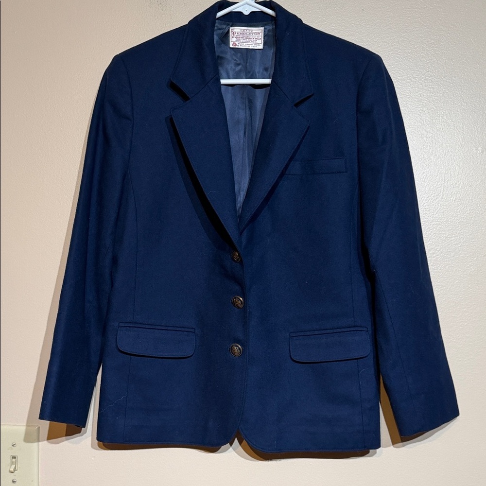 Pendleton petite Navy Women's skirt suit